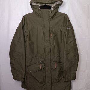 COLUMBIA FLEECE LINING FAUX FUR HOODIE SNOW JACKET